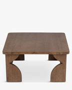 Table à manger en bois d'hévéa massif teinté noyer, chaleur, robustesse et authenticité, salle à manger