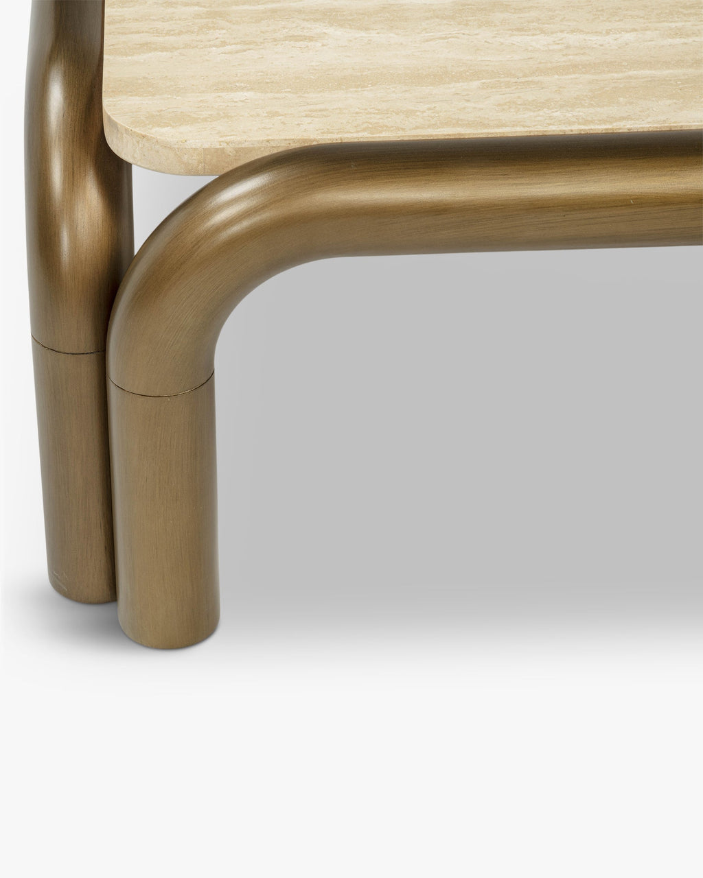 Table Basse Minimaliste Bois/Métal au Design Élégant et à la Silhouette Raffinée pour Salon