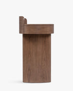 Table à manger en bois de noyer naturel veiné, finition chaleureuse et détails raffinés - Salle à manger