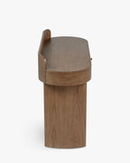 Table à manger en bois de noyer naturel veiné, finition chaleureuse et détails raffinés - Salle à manger