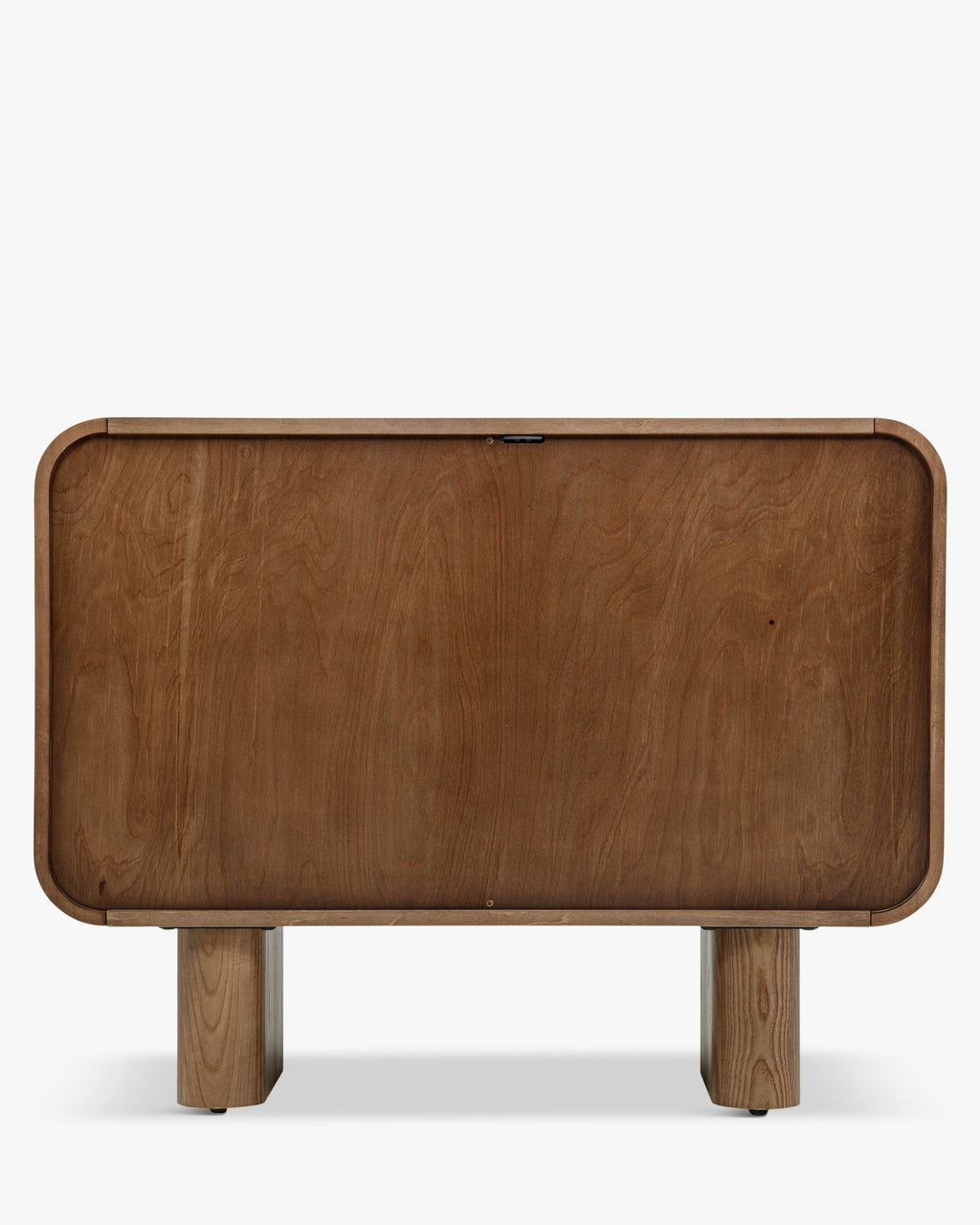 Bahut en bois minimaliste avec authenticité naturelle et luminosité pour salon