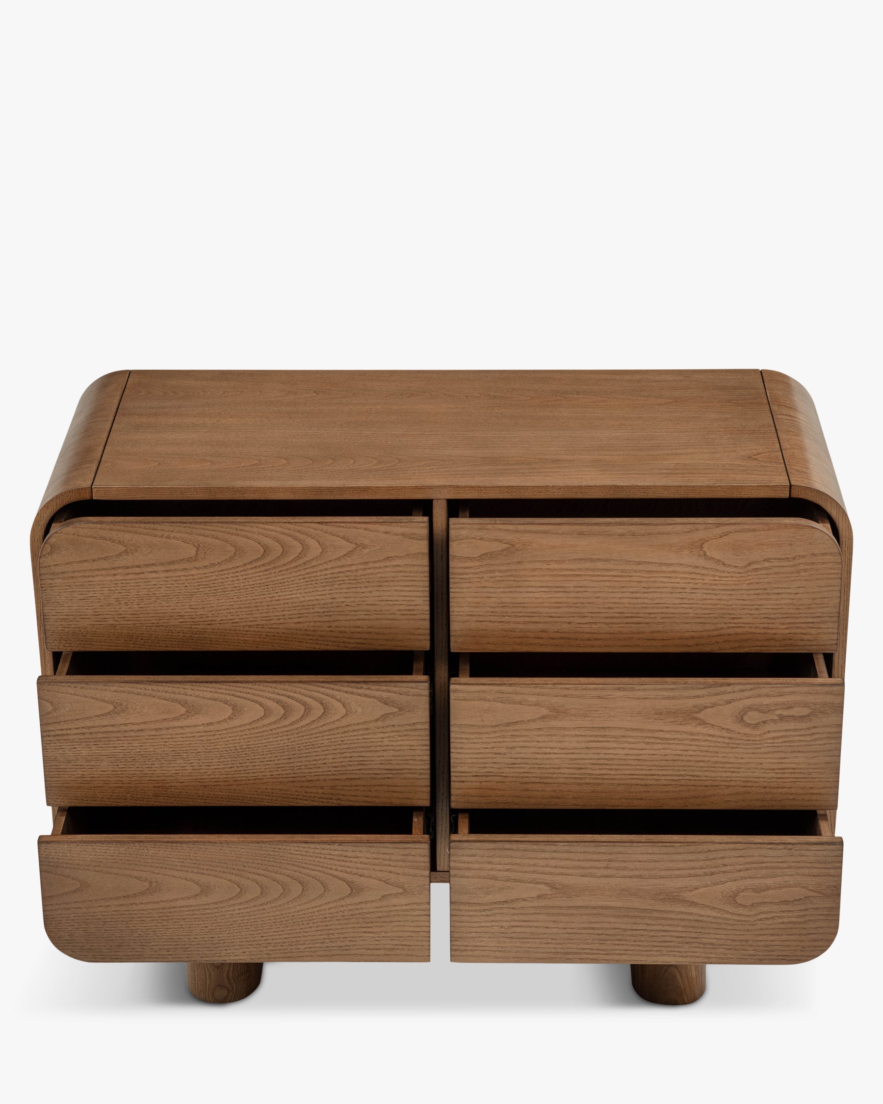 Bahut en bois minimaliste avec authenticité naturelle et luminosité pour salon