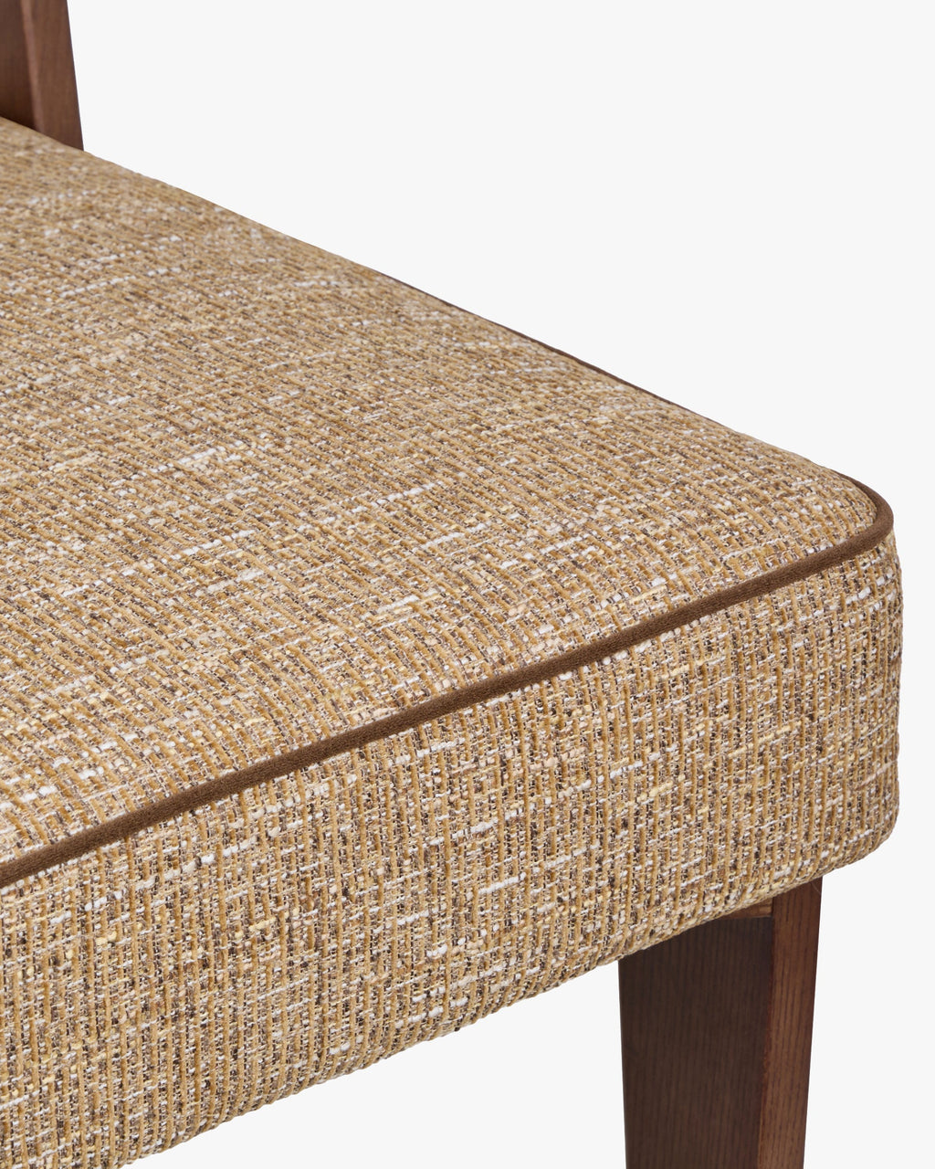 Tabouret de bar moderniste des années 70 en frêne massif avec ressorts ensachés et finition noyer pour bar et cuisine