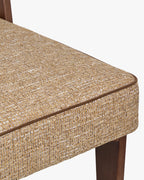 Tabouret de bar moderniste des années 70 en frêne massif avec ressorts ensachés et finition noyer pour bar et cuisine