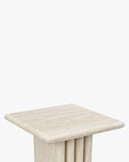Table Basse/D'appoint en Métal Raffiné avec Silhouette Superposée Élégante Salon