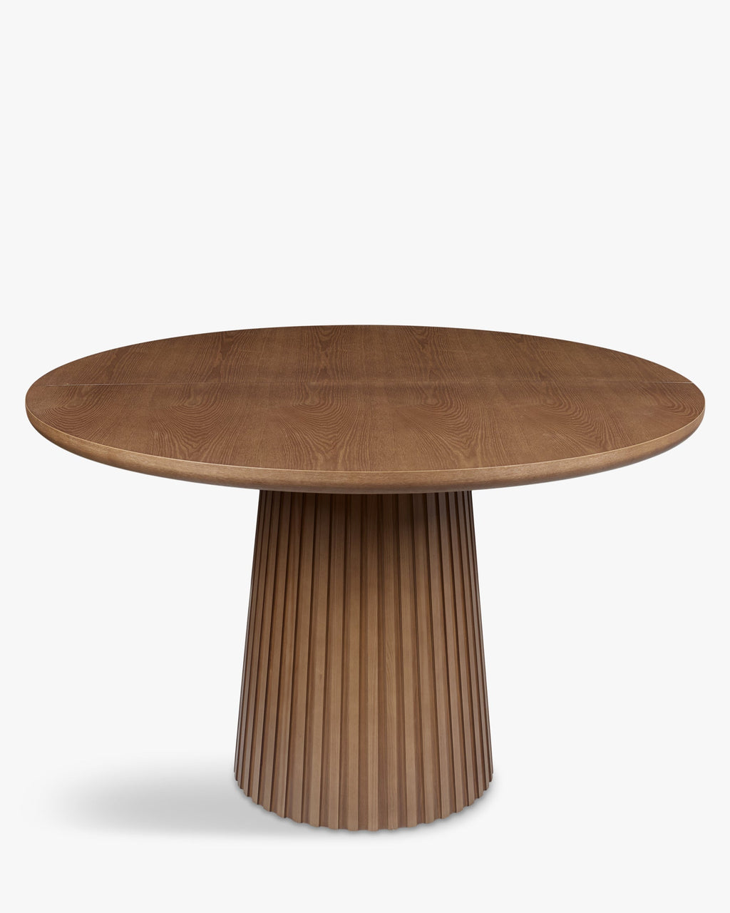 Table à manger extensible en frêne teinté noyer sobre avec salle à manger de style élégant