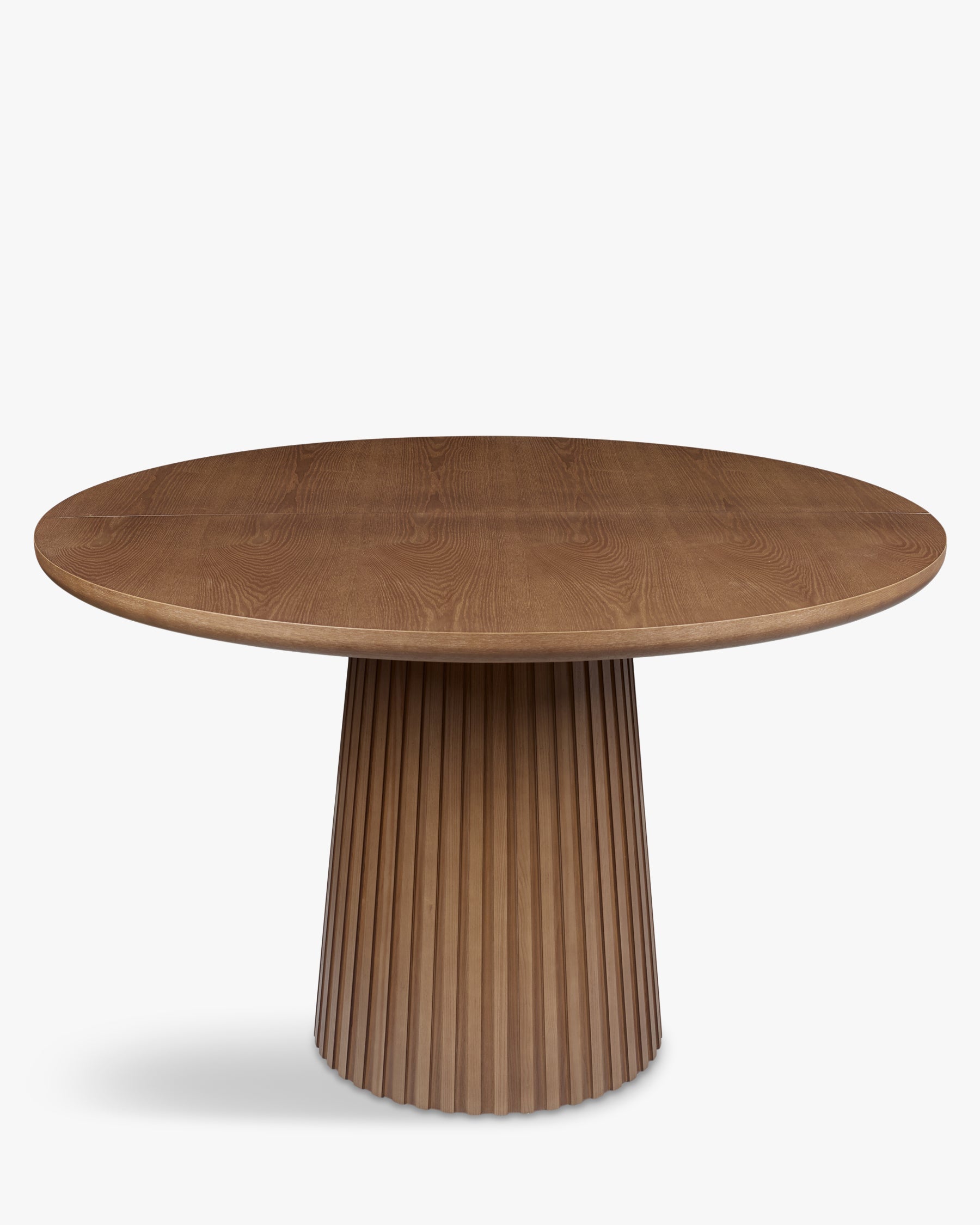 Table à manger extensible en frêne teinté noyer sobre avec salle à manger de style élégant