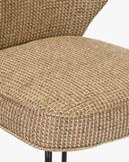 Tabouret de bar emblématique en tissu/velours au design chic et durable pour bars et cuisines