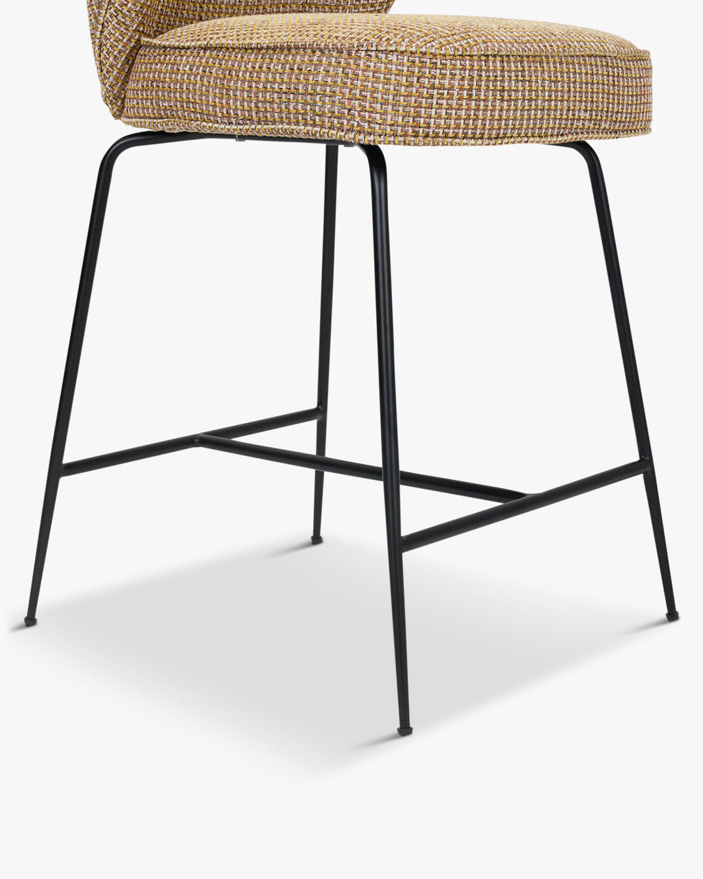 Tabouret de bar emblématique en tissu/velours au design chic et durable pour bars et cuisines