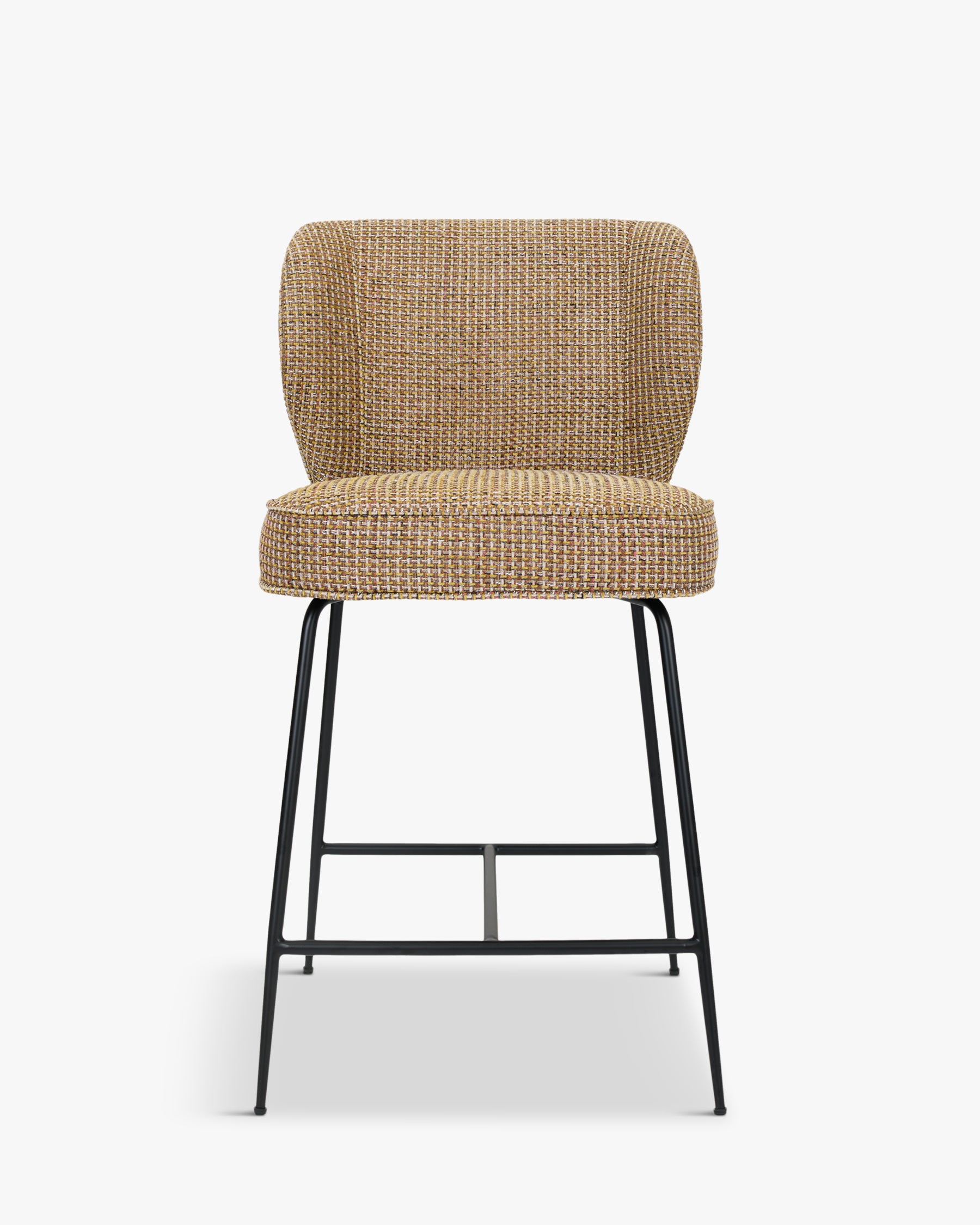Tabouret de bar emblématique en tissu/velours au design chic et durable pour bars et cuisines
