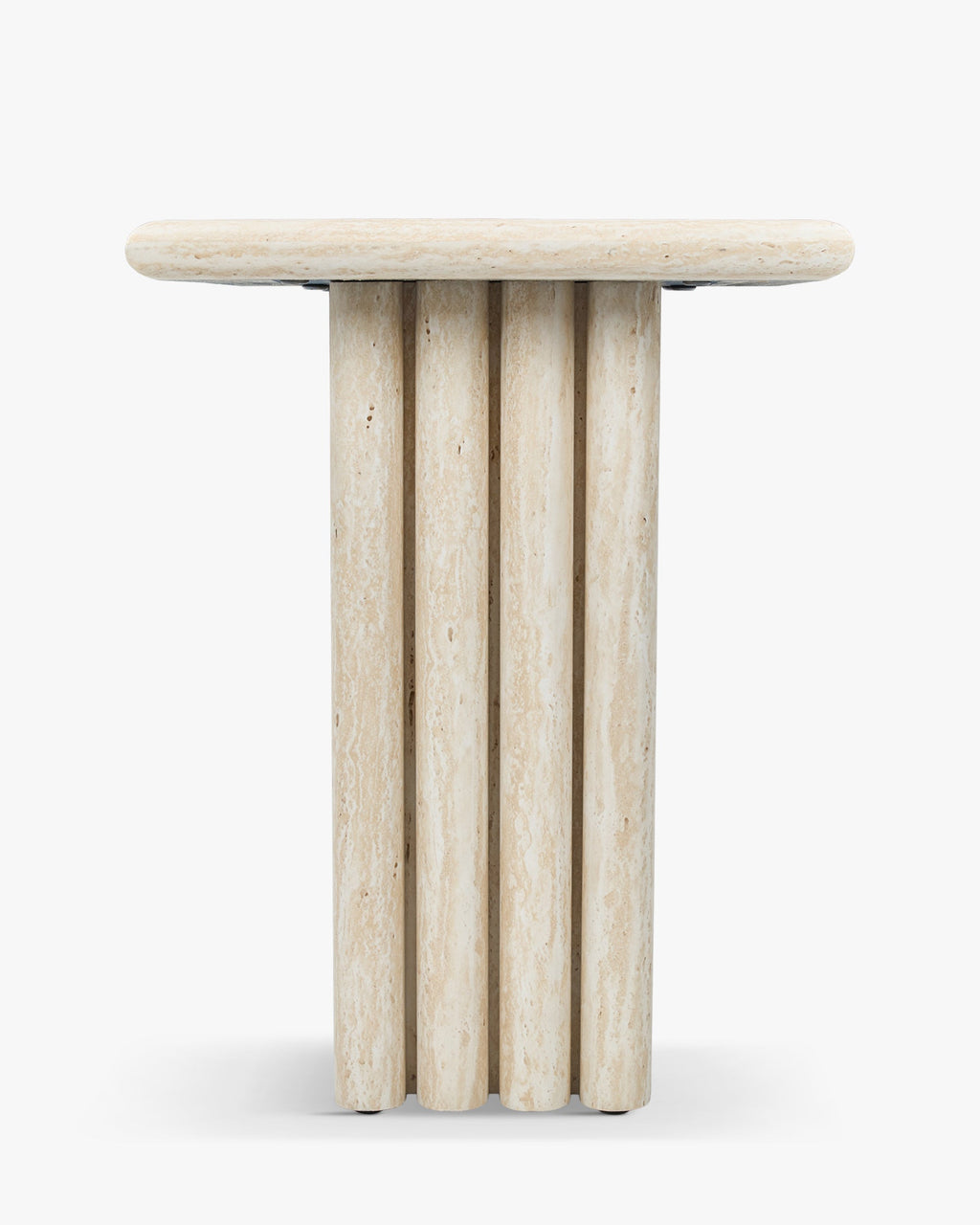 Table Basse/D'appoint en Métal Raffiné avec Silhouette Superposée Élégante Salon
