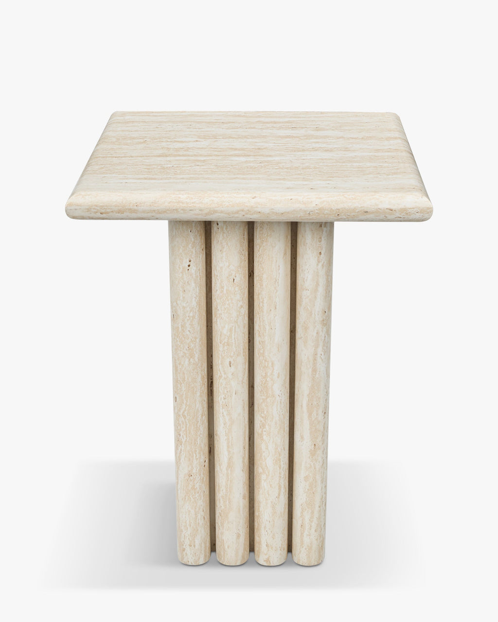 Table Basse/D'appoint en Métal Raffiné avec Silhouette Superposée Élégante Salon