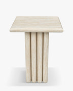 Table Basse/D'appoint en Métal Raffiné avec Silhouette Superposée Élégante Salon