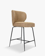 Tabouret de bar emblématique en tissu/velours au design chic et durable pour bars et cuisines