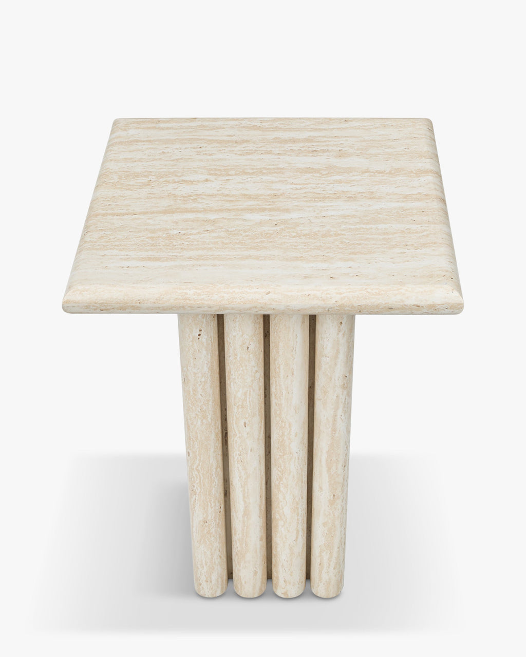 Table Basse/D'appoint en Métal Raffiné avec Silhouette Superposée Élégante Salon