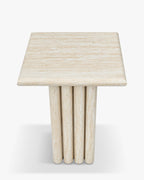 Table Basse/D'appoint en Métal Raffiné avec Silhouette Superposée Élégante Salon