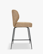 Tabouret de bar emblématique en tissu/velours au design chic et durable pour bars et cuisines