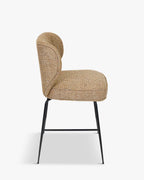 Tabouret de bar emblématique en tissu/velours au design chic et durable pour bars et cuisines