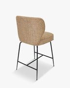 Tabouret de bar emblématique en tissu/velours au design chic et durable pour bars et cuisines
