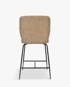 Tabouret de bar emblématique en tissu/velours au design chic et durable pour bars et cuisines