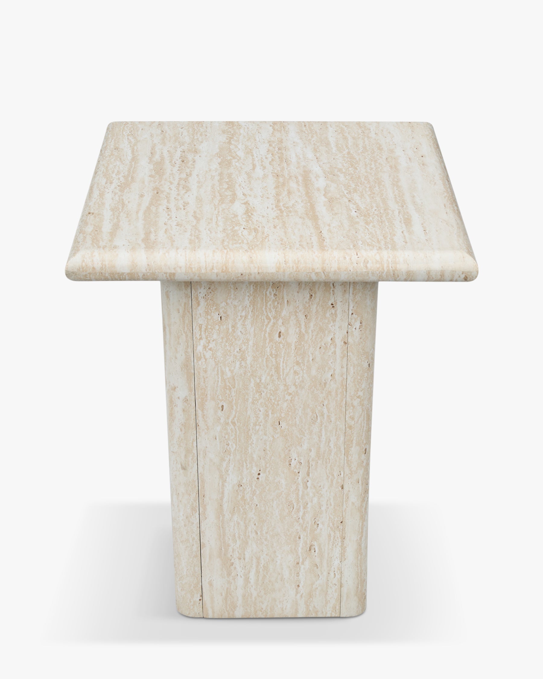Table Basse/D'appoint en Métal Raffiné avec Silhouette Superposée Élégante Salon