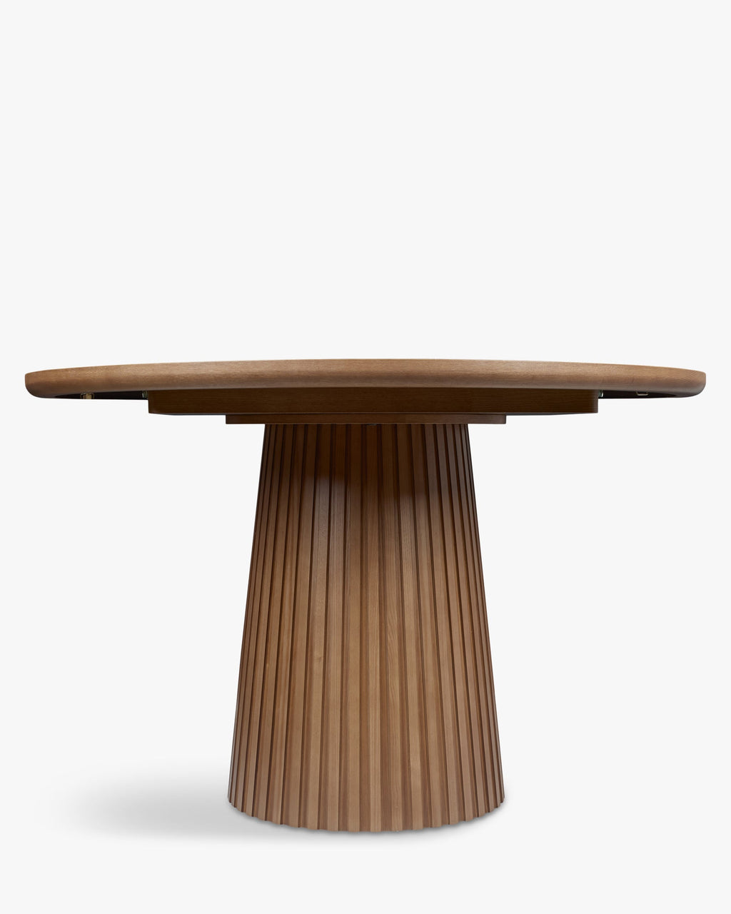 Table à manger extensible en frêne teinté noyer sobre avec salle à manger de style élégant