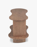 Étagère murale organique en bois aux courbes infinies et au présentoir polyvalent pour salon et bureau à domicile